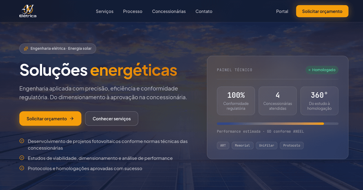 Duas fases em um sistema em produção: pipeline, documentos e financeiro na JV Elétrica